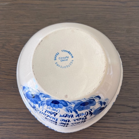 Vintage Marshall Pottery Texas‎ Heart Shaped Bowl Stoneware Rare Find - Picture 9 of 14